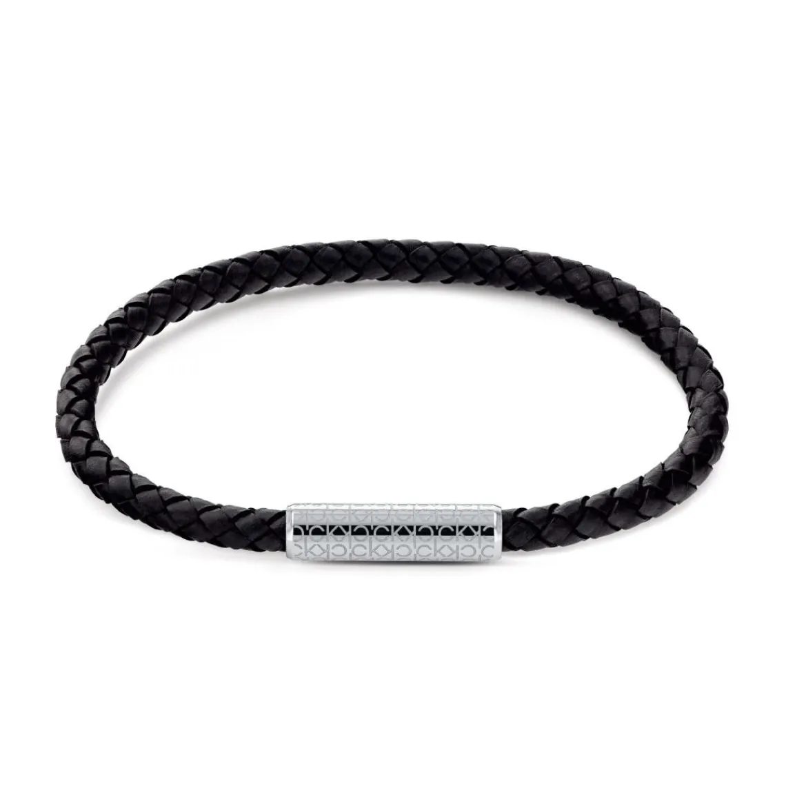 Calvin Klein Bijoux Bracelet Homme - 35000101 Cuir, Acier Noir | Homme Bracelet