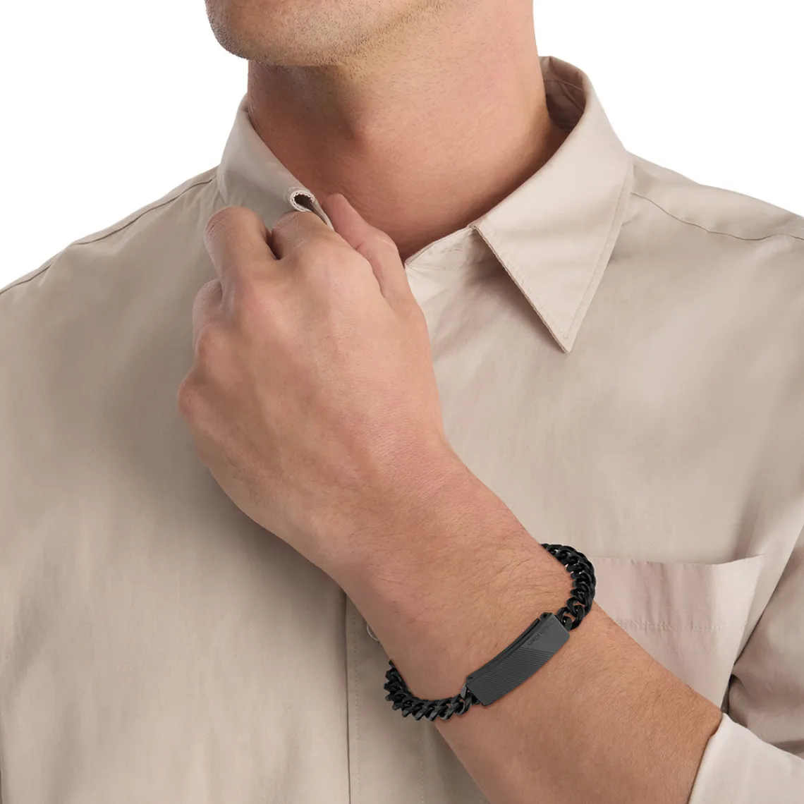 Calvin Klein Bijoux Bracelet Homme - 35000418 Acier Noir | Homme Bracelet