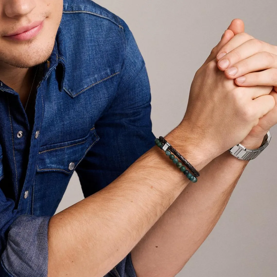 Fossil Bijoux Bracelet Homme Acier Classique Jewelry - JF04854040 Acier inoxydable | Homme Bracelet