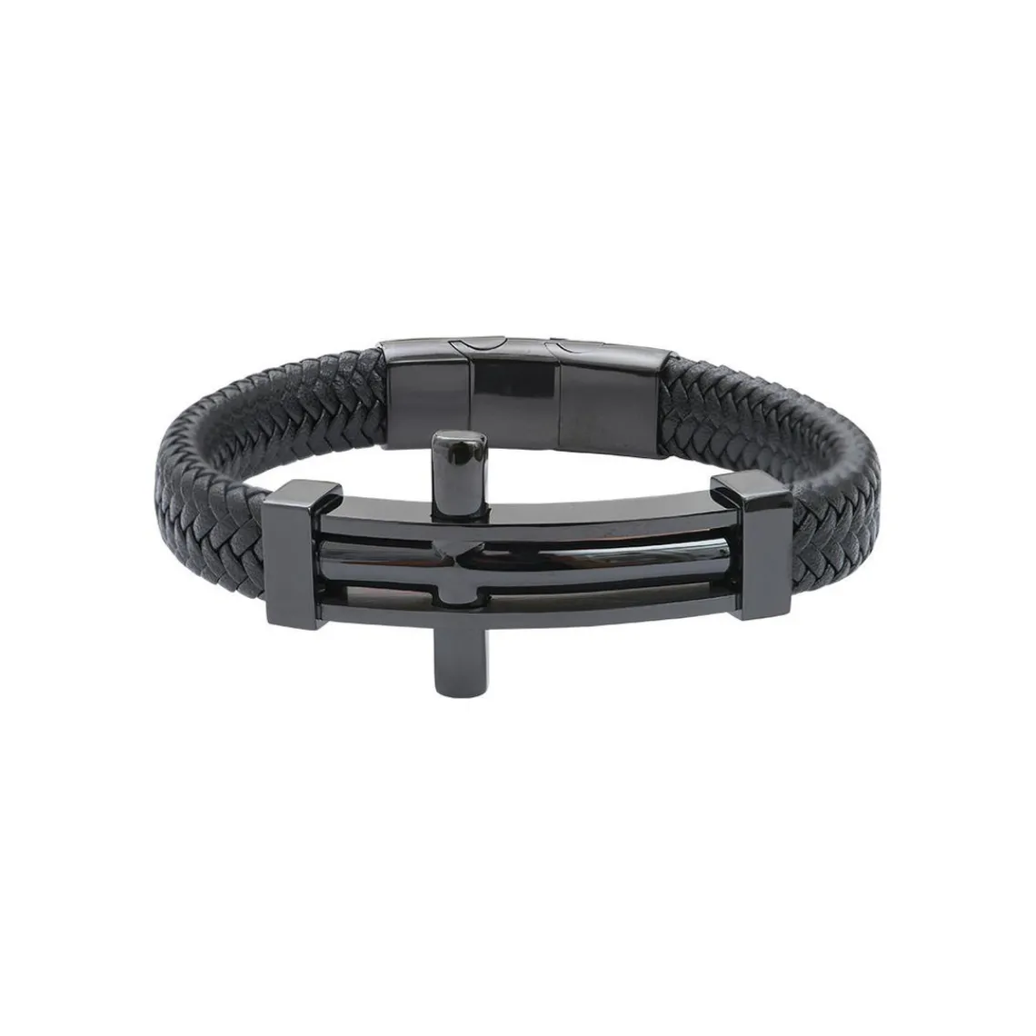G-Force Bijoux Bracelet Homme BGFBR0005S - Acier Noir | Homme Bracelet