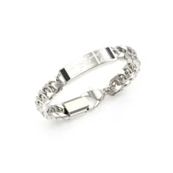 Guess Bijoux Bracelet Homme Inscription - JUMB04401JWSTS Acier Argent | Homme Bracelet