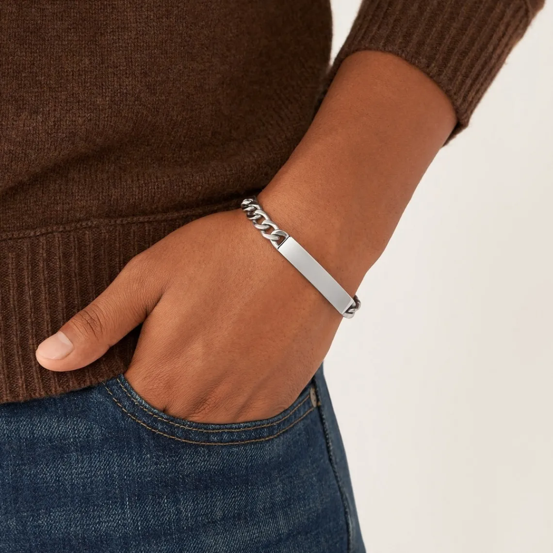 Fossil Bijoux Bracelet Homme JF04164040 en acier | Homme Bracelet