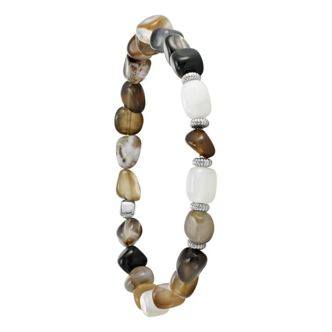 Jourdan Bracelet Homme AJH150014B - BOREAL - Perle marron | Homme Bracelet