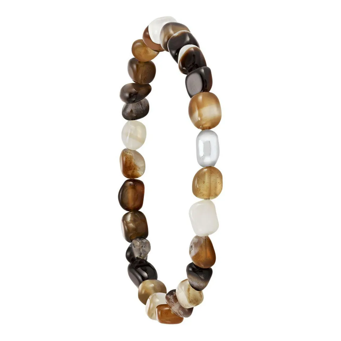 Jourdan Bracelet Homme AJH150013B - BOREAL - Perle marron | Homme Bracelet