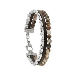 Jourdan Bracelet Homme JH150003B - FUSION - cuir marron | Homme Bracelet