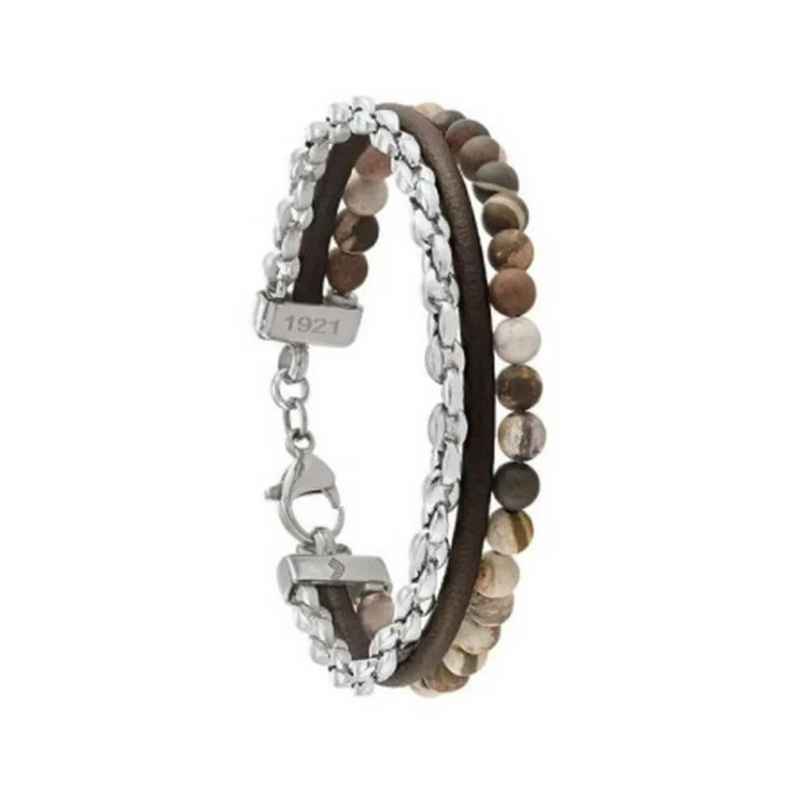 Jourdan Bracelet Homme JH150003B - FUSION - cuir marron | Homme Bracelet