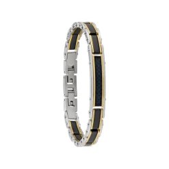 Jourdan Bracelet Homme LI004H - NUKU - Acier Noir | Homme Bracelet
