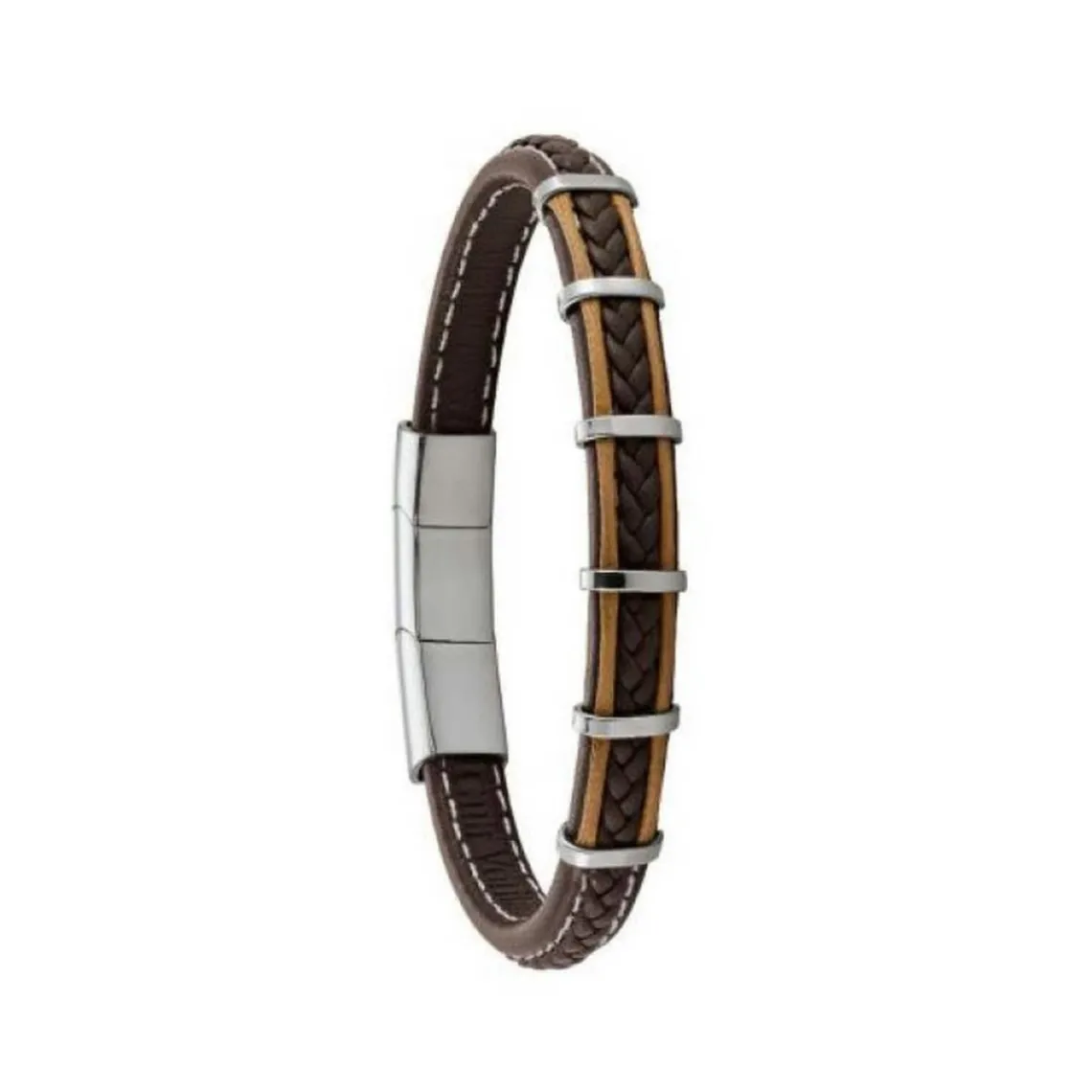 Jourdan Bracelet Homme RC018H - KESSEL - Cuir marron | Homme Bracelet