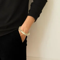 Lacoste Bracelet Homme Backhand - 2040440 Acier Doré | Homme Bracelet
