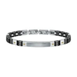Morellato Bijoux Bracelet Homme SATM12 - Acier Noir | Homme Bracelet