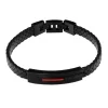 Pierre Lannier Bijoux Bracelet Homme - BJ40A5501 Cuir Rouge | Homme Bracelet