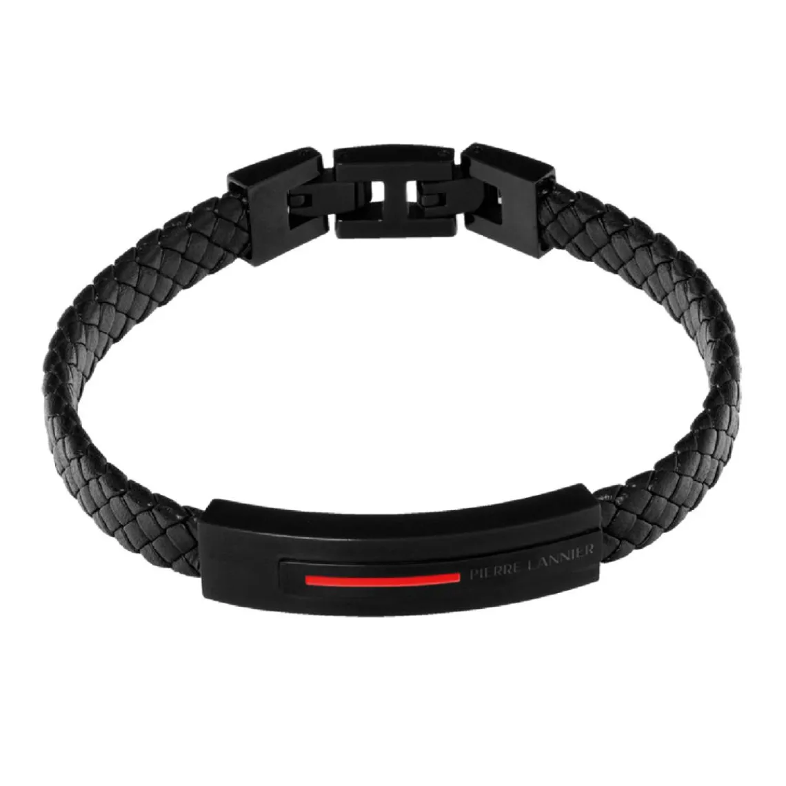 Pierre Lannier Bijoux Bracelet Homme - BJ40A5501 Cuir Rouge | Homme Bracelet