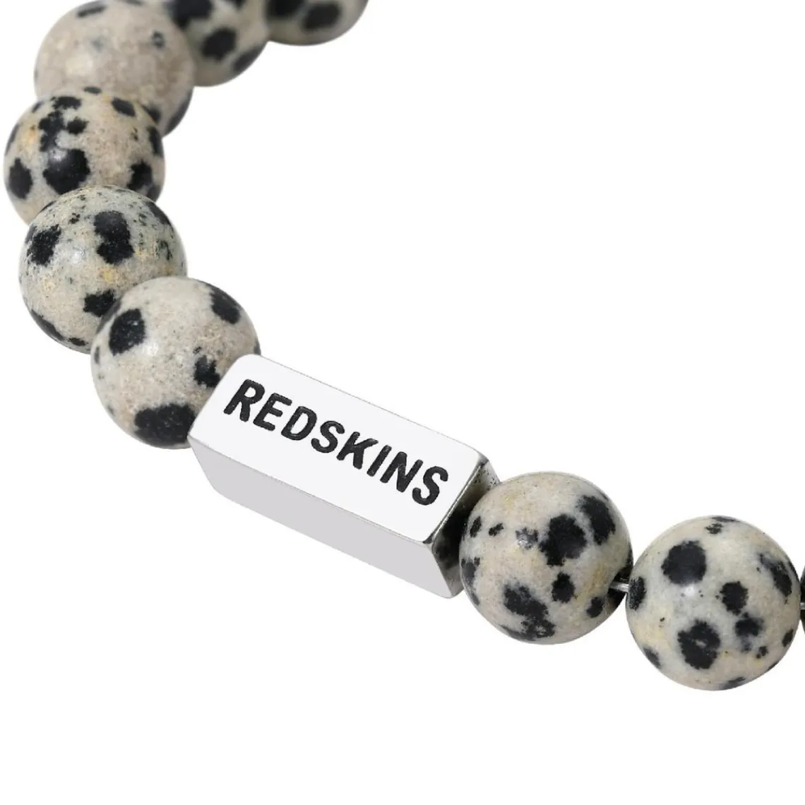 Redskins Bracelet Homme Bijoux Jaspe Dalmatien - 285705 Pierre Gris | Homme Bracelet