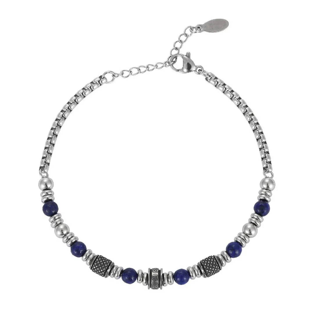 Redskins Bracelet Homme Bijoux - 285817 Acier BLEU | Homme Bracelet