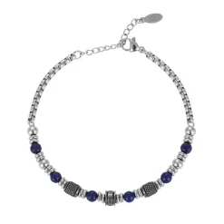 Redskins Bracelet Homme Bijoux - 285817 Acier BLEU | Homme Bracelet
