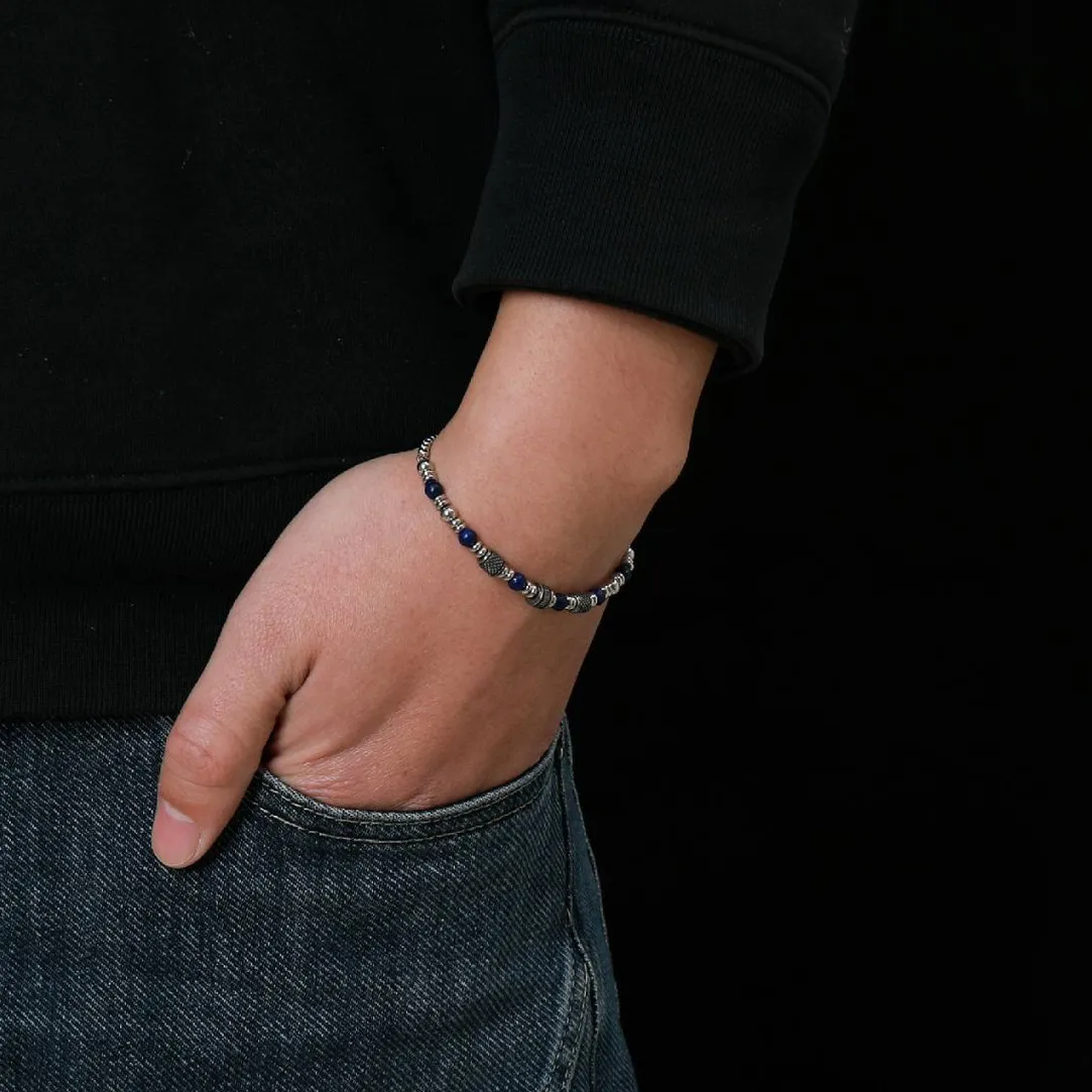 Redskins Bracelet Homme Bijoux - 285817 Acier BLEU | Homme Bracelet