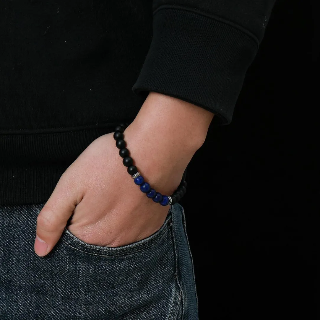 Redskins Bracelet Homme Bijoux - 285815 Pierre Bleu | Homme Bracelet