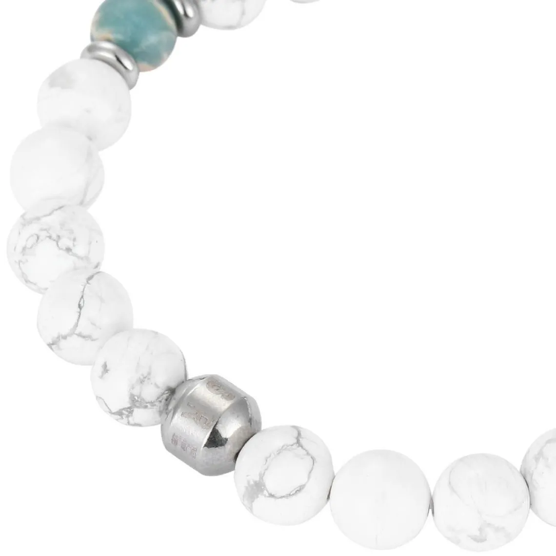 Redskins Bracelet Homme Bijoux - 285813 Pierre Blanc | Homme Bracelet