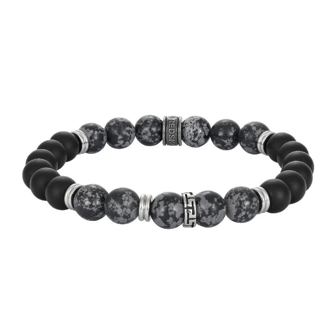 Redskins Bracelet Homme Bijoux - 285811 Pierre Noir | Homme Bracelet