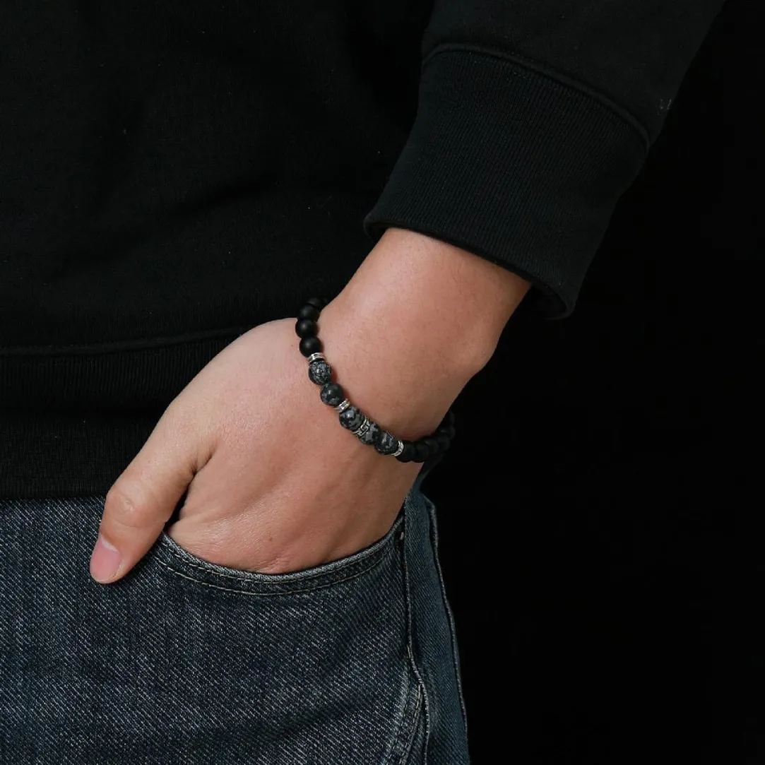 Redskins Bracelet Homme Bijoux - 285811 Pierre Noir | Homme Bracelet