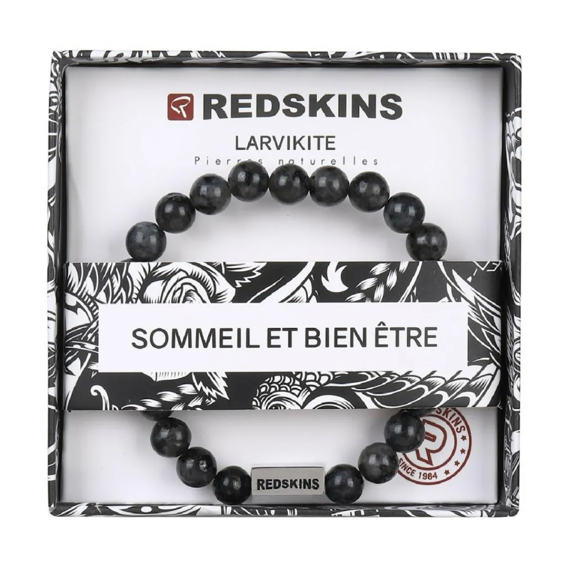 Redskins Bracelet Homme Bijoux Larkivite - 285707 Pierre GRIS | Homme Bracelet