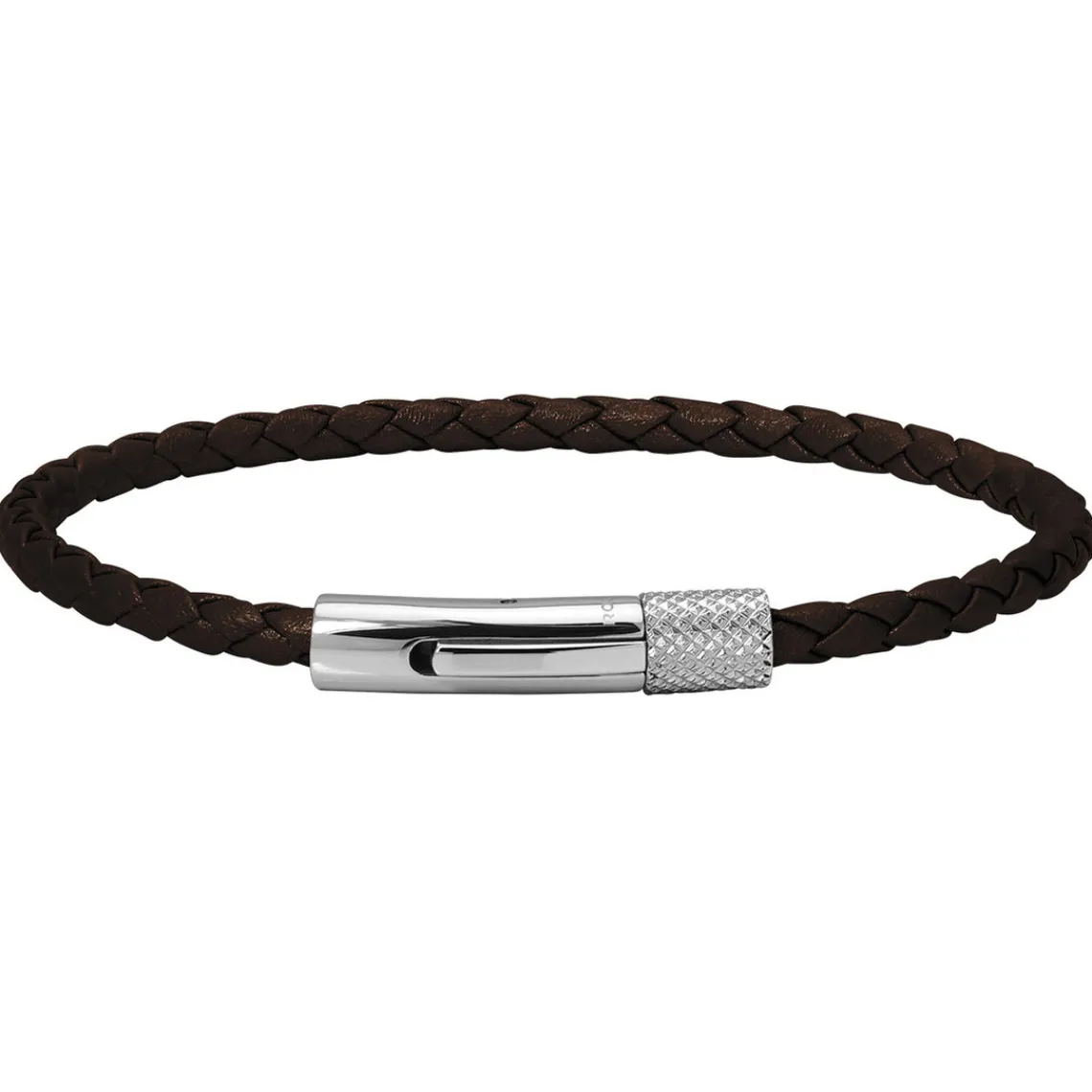 Rochet Bracelet Homme DRIVER - cuir tressé marron | Homme Bracelet