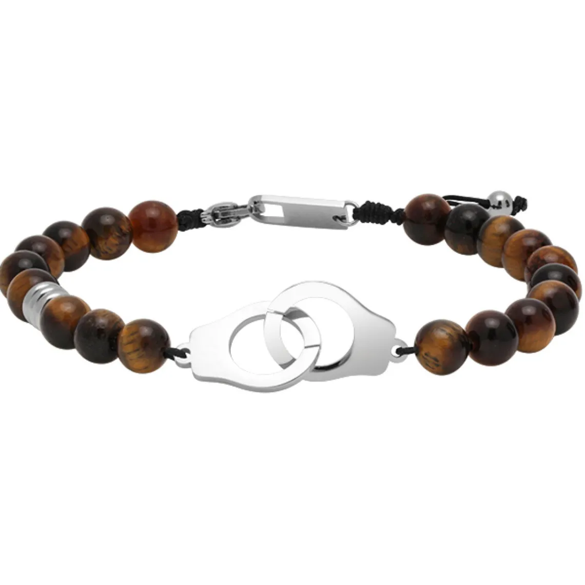 Rochet Bracelet Homme TALISMAN - HB57603 Acier Nylon Noir | Homme Bracelet