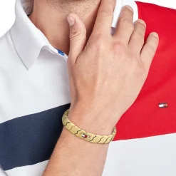 Tommy Hilfiger Bijoux Bracelet Homme Tommy Hilfiger Lars - 2790620 Acier Doré | Homme Bracelet
