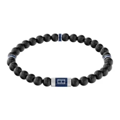 Tommy Hilfiger Bijoux Bracelet HommeTommy Hilfiger Beaded 2790323 - Acier, Bois Noir | Homme Bracelet