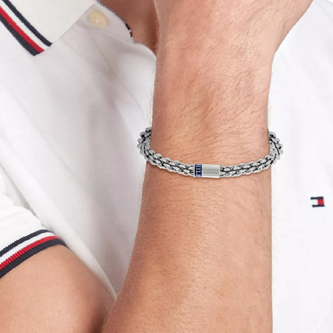 Tommy Hilfiger Bijoux Bracelet HommeTommy Hilfiger Intertwined Circles Chain 2790521 - Acier Argent | Homme Bracelet