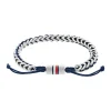 Tommy Hilfiger Bijoux Bracelet HommeTommy Hilfiger Braided Metal 2790511 - Acier, Nylon Bleu | Homme Bracelet