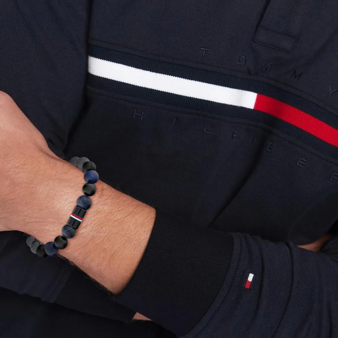 Tommy Hilfiger Bijoux Bracelet Homme Tommy Hilfiger Jameson - 2790630 Acier Gris, Bleu | Homme Bracelet