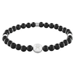 Tommy Hilfiger Bijoux Bracelet Homme Tommy Hilfiger Th85 Beads - 2790609 Acier Noir | Homme Bracelet