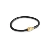 Idun Denmark Bracelet Idun Cuir Noir Fermeture Dorée | Femme Bracelet