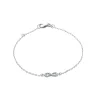 Maison de la Bijouterie Bracelet Infini femme argent rhodié blanc serti infini griffe - VWZ436ZV | Femme Bracelet
