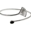 Kosma Paris Bracelet Jonc Arielle Argenté & Onyx Noir | Femme Bracelet
