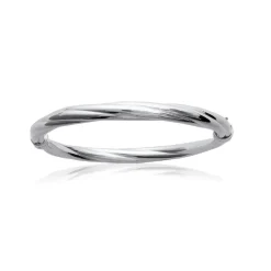 Maison de la Bijouterie Bracelet Jonc femme argent fermé V00ZZ36Y | Femme Bracelet