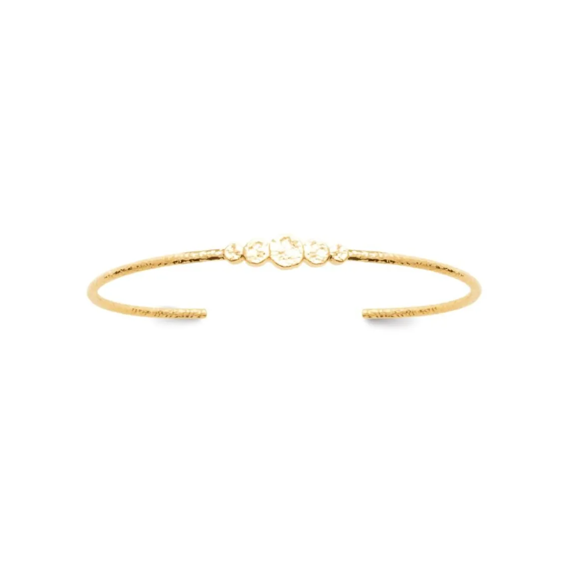 Maison de la Bijouterie Bracelet Jonc femme effet martelé plaqué or UYY0WU5V | Femme Bracelet