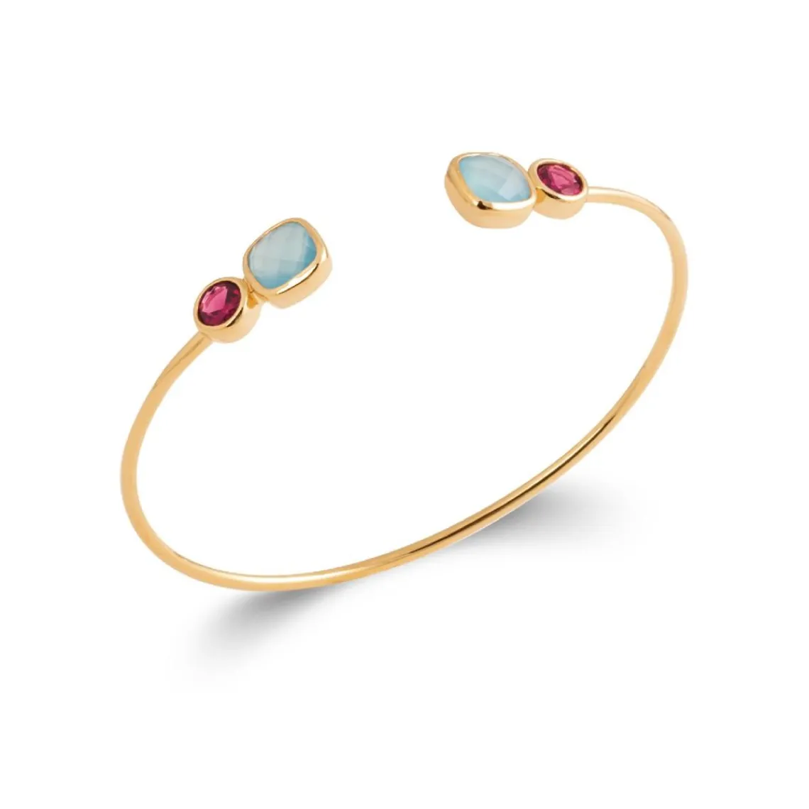 Maison de la Bijouterie Bracelet Jonc femme fantaisie plaqué or UW340Y5V | Femme Bracelet