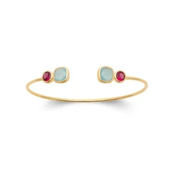 Maison de la Bijouterie Bracelet Jonc femme fantaisie plaqué or UW340Y5V | Femme Bracelet
