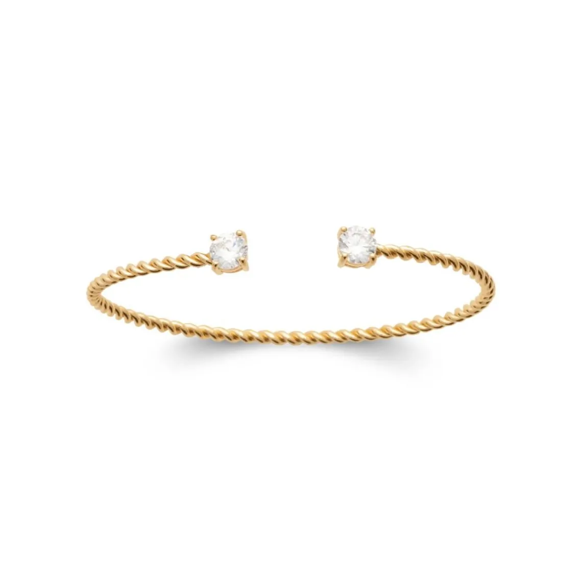 Maison de la Bijouterie Bracelet Jonc femme oxyde de zirconium plaqué or UW345Y5V | Femme Bracelet