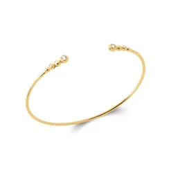 Maison de la Bijouterie Bracelet Jonc femme oxyde de zirconium plaqué or UW3W405V | Femme Bracelet