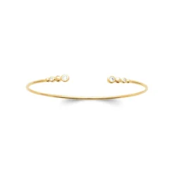 Maison de la Bijouterie Bracelet Jonc femme oxyde de zirconium plaqué or UW3W405V | Femme Bracelet