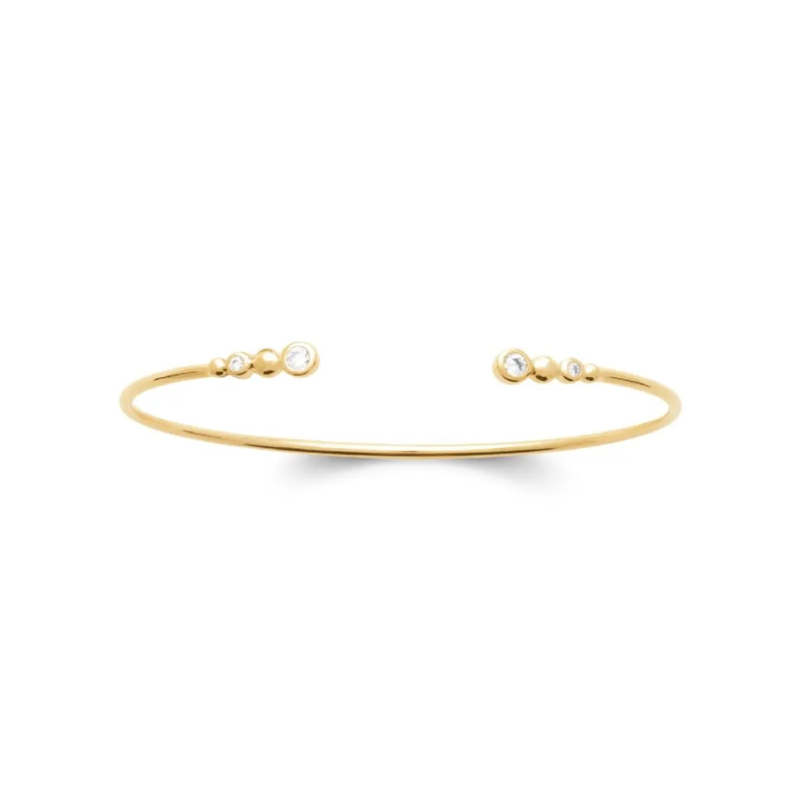 Maison de la Bijouterie Bracelet Jonc femme oxyde de zirconium plaqué or UW3W405V | Femme Bracelet