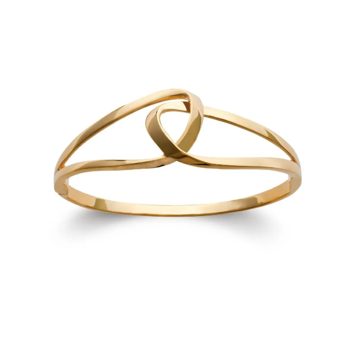 Maison de la Bijouterie Bracelet Jonc fermé femme plaqué or UUZ0066Y | Femme Bracelet
