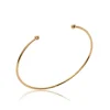 Maison de la Bijouterie Bracelet Jonc ouvert femme plaqué or 56mm UYZ3YU56 | Femme Bracelet