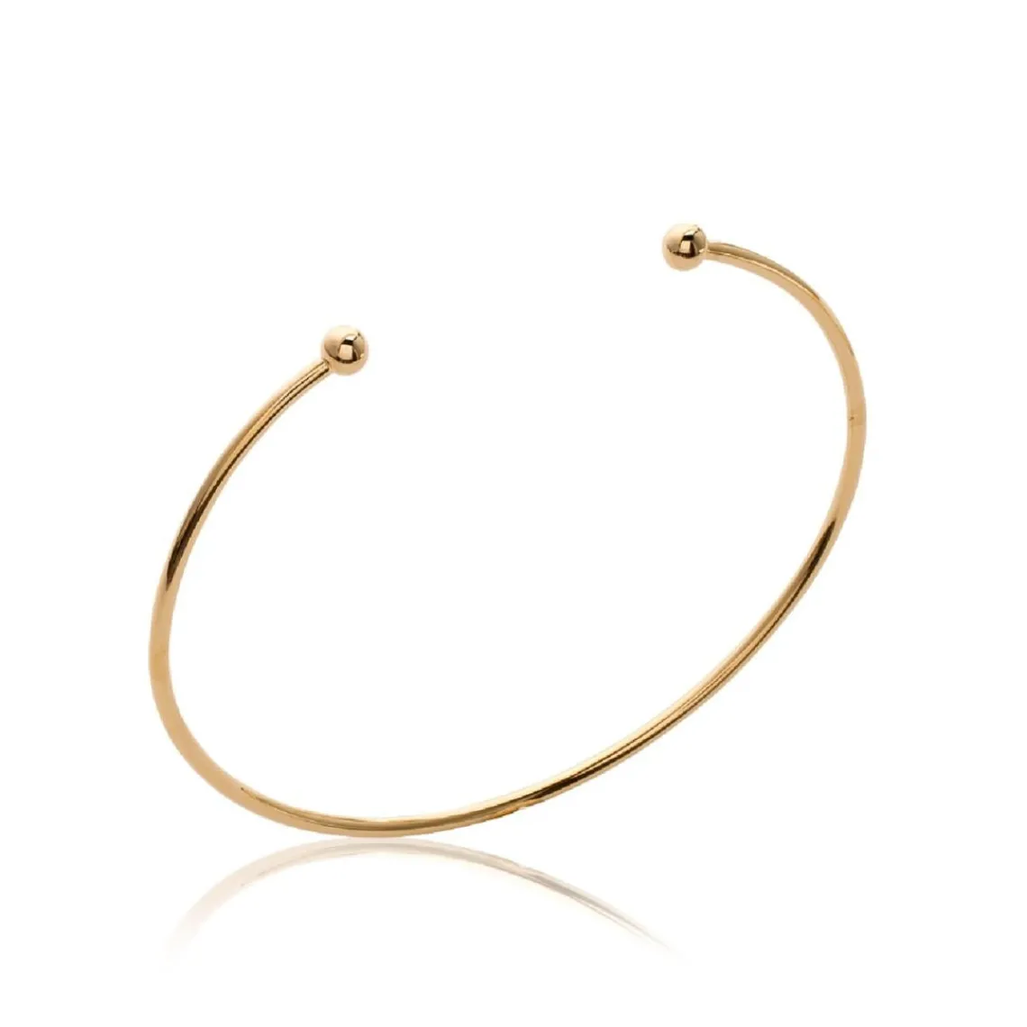 Maison de la Bijouterie Bracelet Jonc ouvert femme plaqué or 56mm UYZ3YU56 | Femme Bracelet