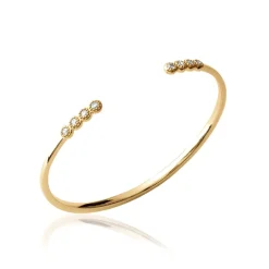 Maison de la Bijouterie Bracelet Jonc oxyde zirconium plaqué or femme UWZ6WU56 | Femme Bracelet