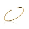 Maison de la Bijouterie Bracelet Jonc plaqué or oxyde de zirconium 56mm UWZ65656 | Femme Bracelet