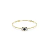 Swarovski Bijoux Bracelet-jonc Symbolica, Œil porte-bonheur, Bleu, Placage de ton or | Femme Bracelet